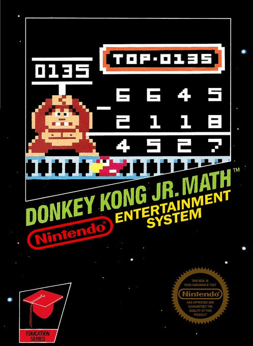 Donkey Kong Jr Math Cover Art and Product Photo