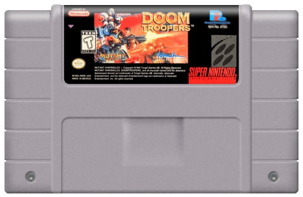 Doom Troopers Cartridge