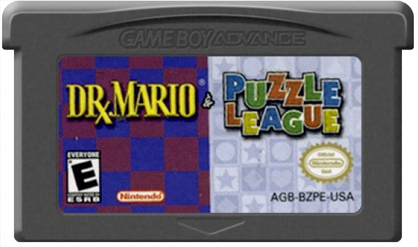 Dr. Mario and Puzzle League Cartridge