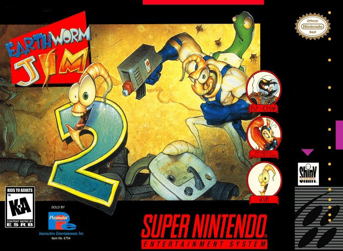 Earthworm Jim 2 Cover Art
