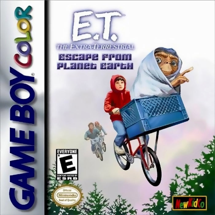 ET the Extra Terrestrial Escape from Planet Earth Cover Art