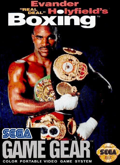Evander Holyfield's Real Deal Boxing Cover Art