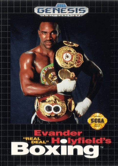 Evander Holyfield's Real Deal Boxing Cover Art