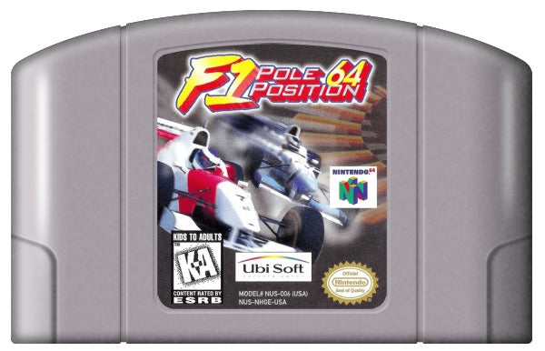 F1 Pole Position 64 Cover Art and Product Photo