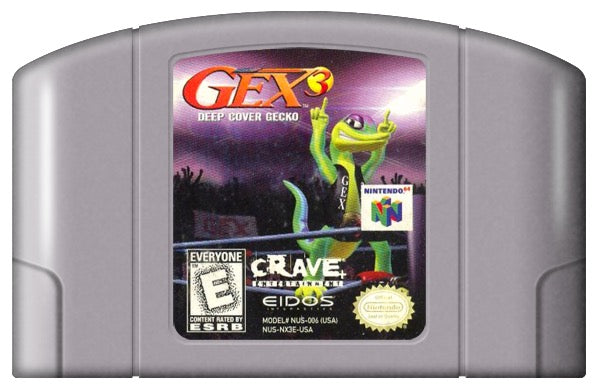 Gex 3 Deep Cover Gecko Cover Art and Product Photo
