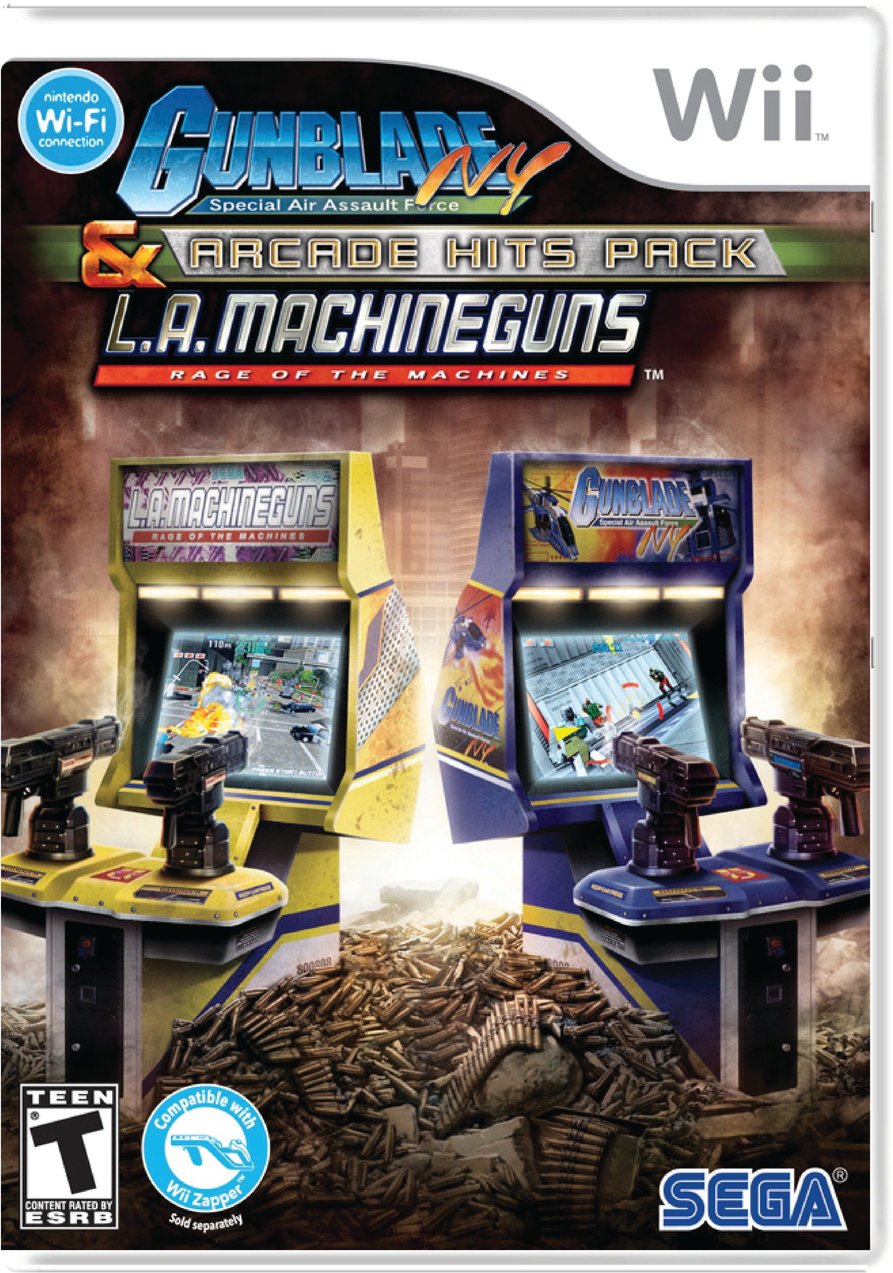 Gunblade NY & LA Machineguns Arcade Hits Pack Cover Art