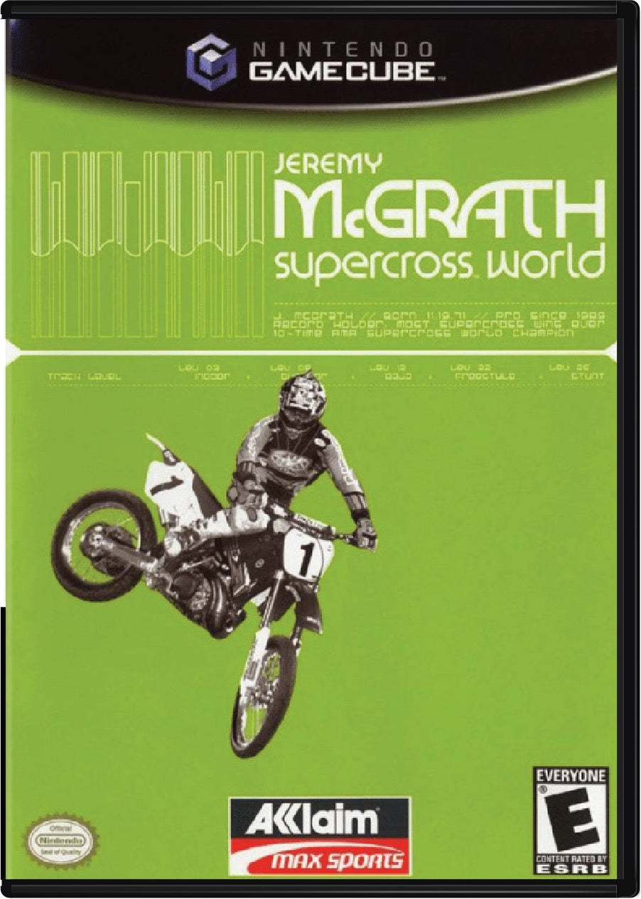 Jeremy McGrath Supercross World Cover Art and Product Photo