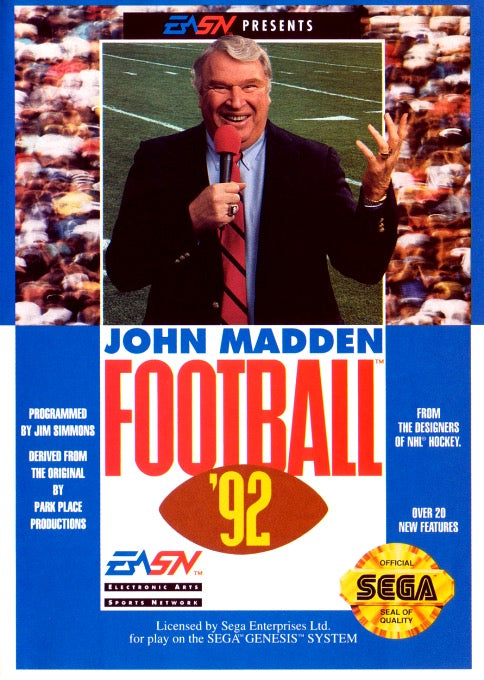 John Madden Football '92 Cover Art