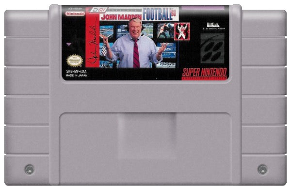 John Madden Football 93 Cartridge