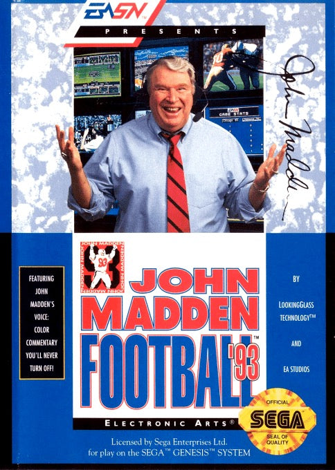 John Madden Football '93 Cover Art