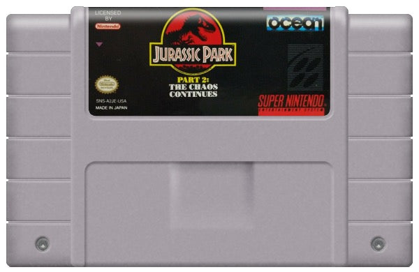 Jurassic Park 2 The Chaos Continues Cartridge