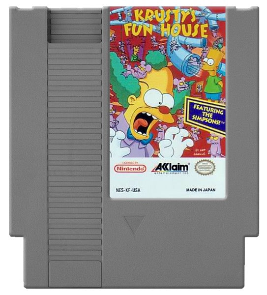 Krusty's Fun House Cover Art and Product Photo