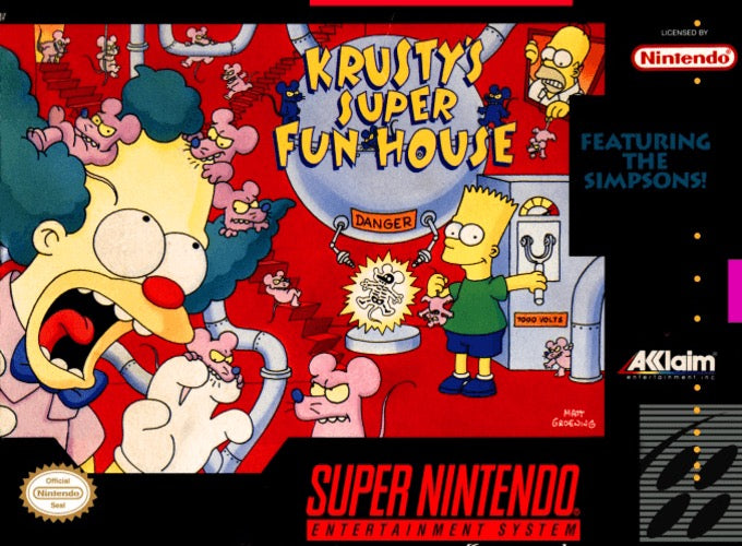 Krusty's Super Fun House Cover Art