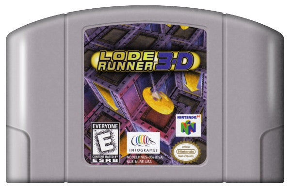Lode Runner 3D Cover Art and Product Photo