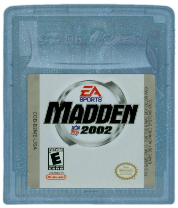 Madden NFL 2002 Cartridge