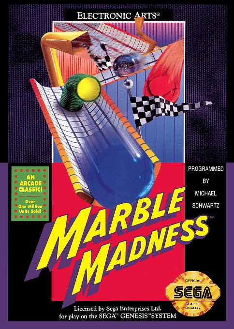 Marble Madness Cover Art