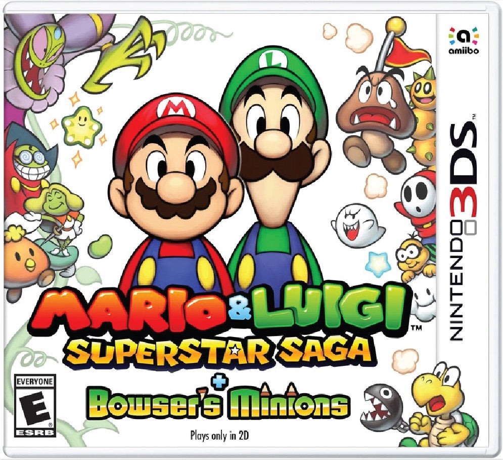 Mario & Luigi Superstar Saga + Bowser's Minions Cover Art