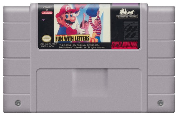 Mario's Early Years Fun with Letters Cartridge