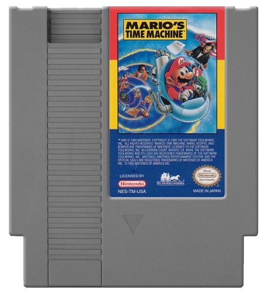 Mario's Time Machine Cover Art and Product Photo