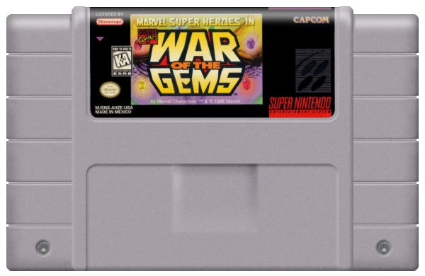 Marvel Super Heroes in War of the Gems Cartridge