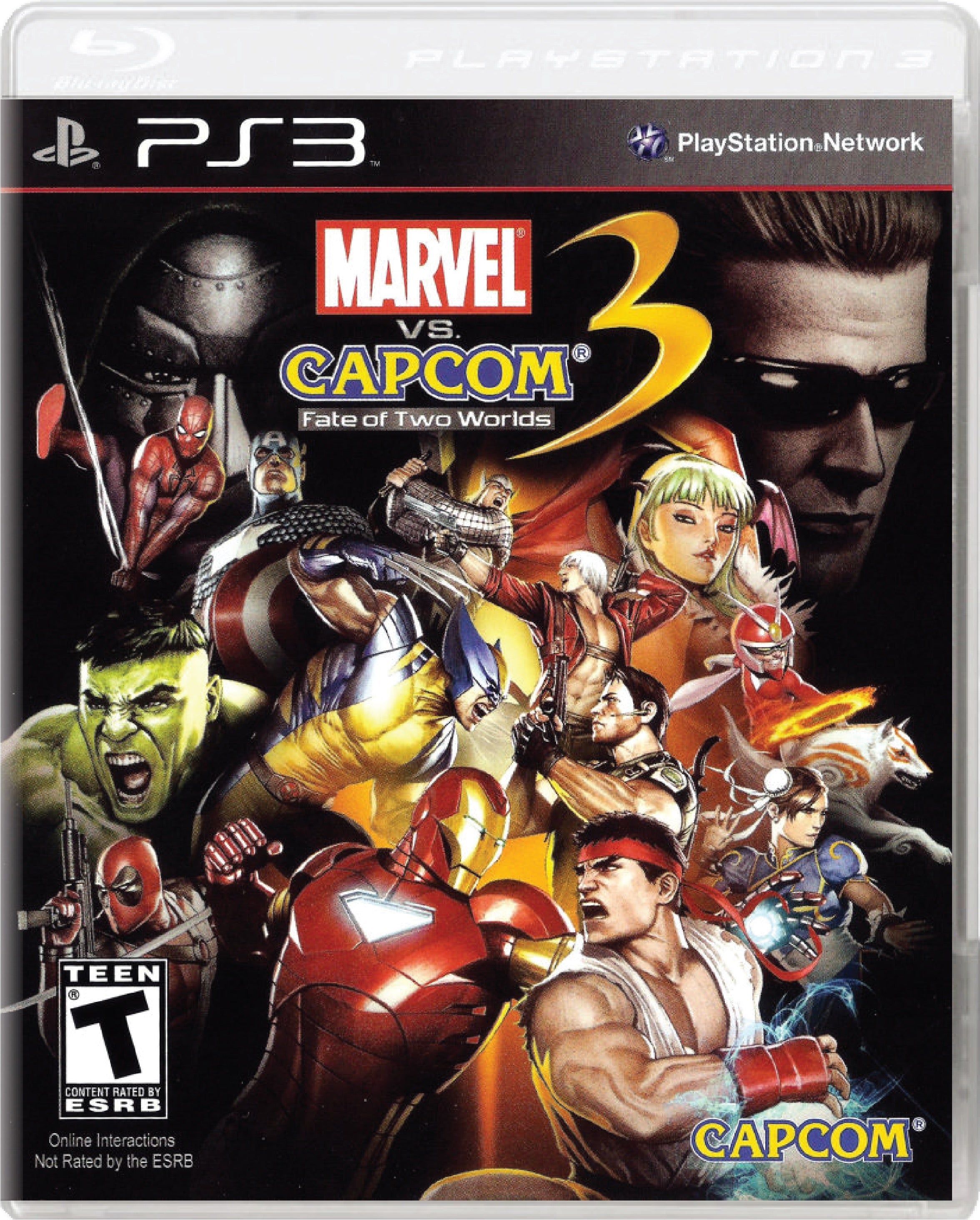 Marvel Vs. Capcom 3 Fate of Two Worlds Cover Art