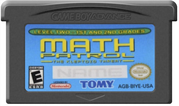 Math Patrol The Kleptoid Threat Cartridge