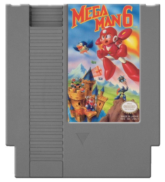 Mega Man 6 Cover Art and Product Photo