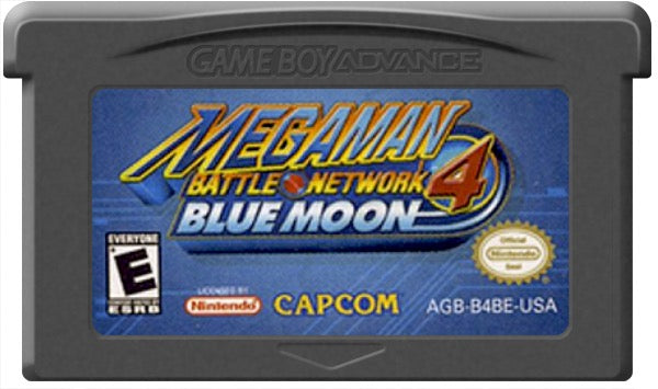 Mega Man Battle Network 4 Blue Moon Cartridge