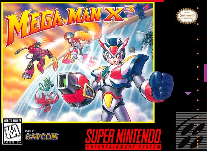 Mega Man X3 Cover Art