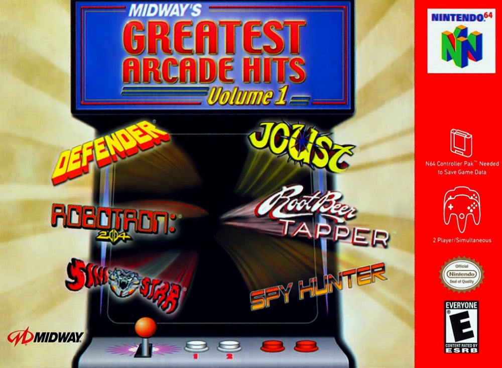 Midway's Greatest Arcade Hits Vol 1 - Nintendo N64