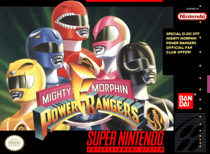Mighty Morphin Power Rangers Cover Art