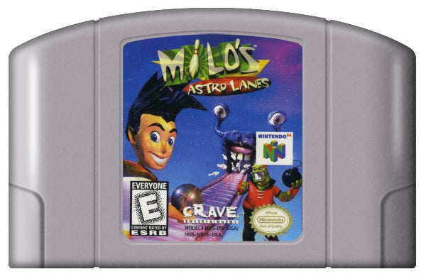 Milo's Astro Lanes Cover Art and Product Photo