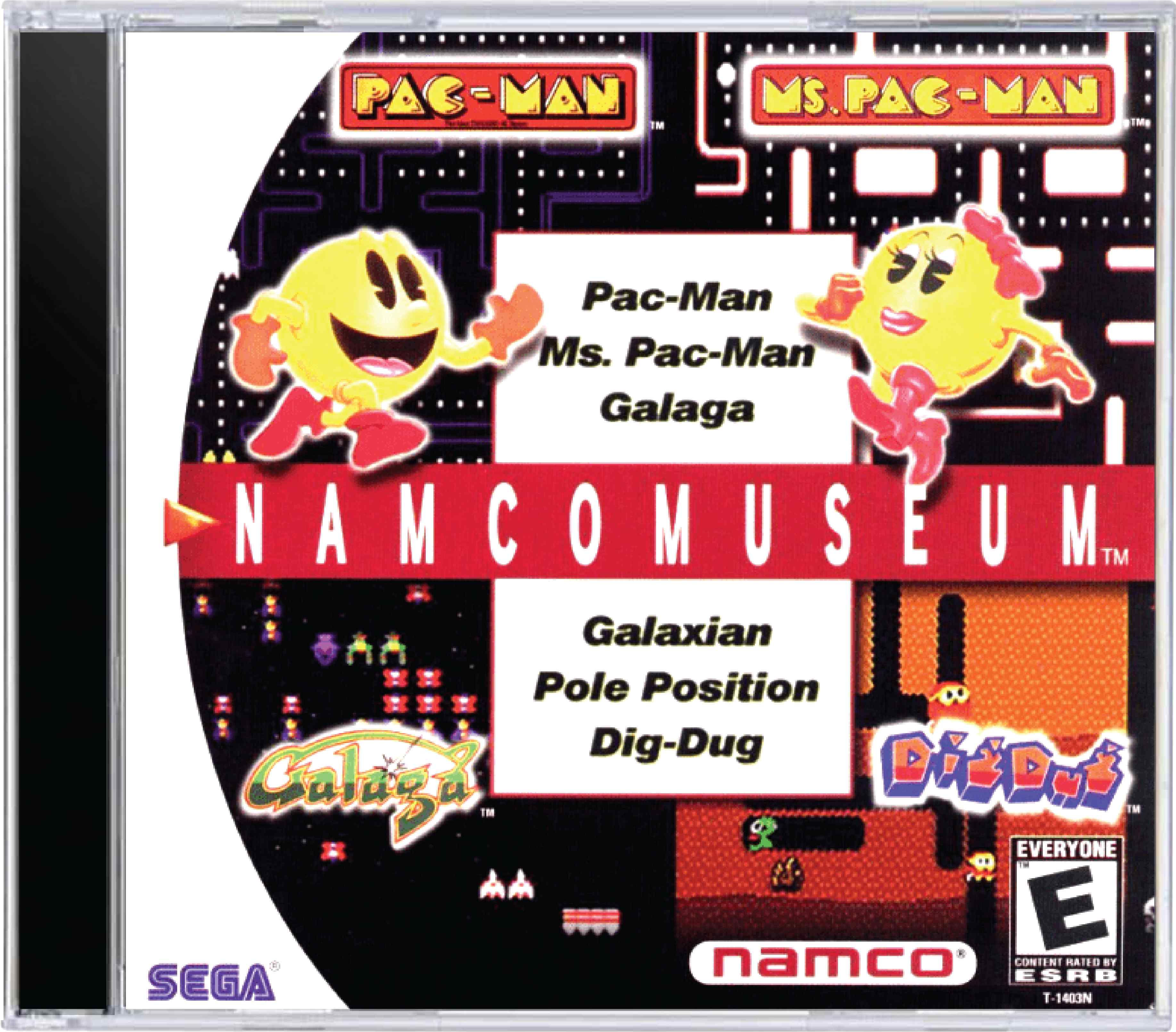 Namco Museum Cover Art