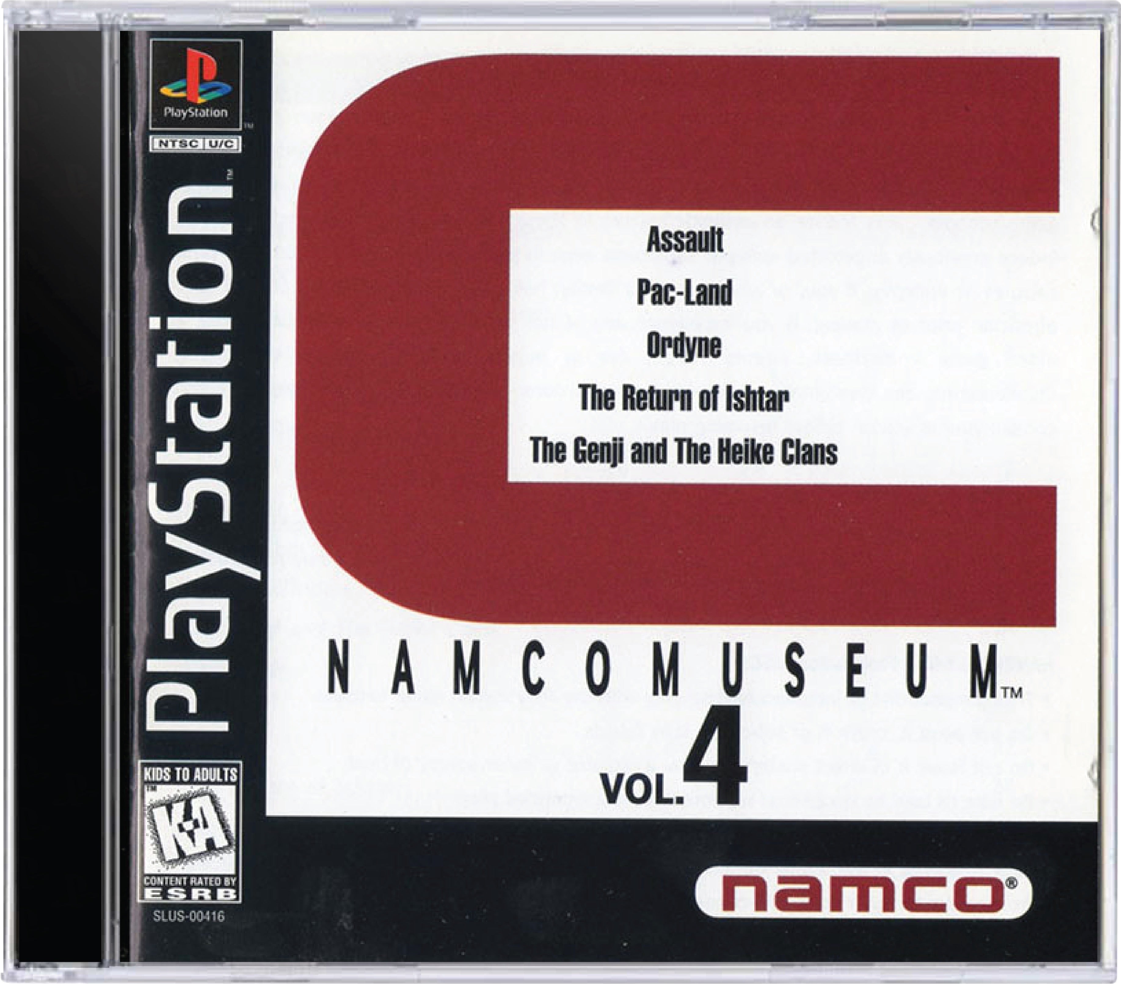Namco Museum Volume 4 Cover Art and Product Photo