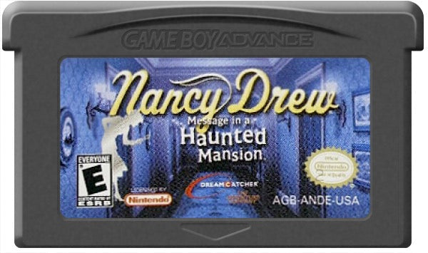 Nancy Drew Message in a Haunted Mansion Cartridge