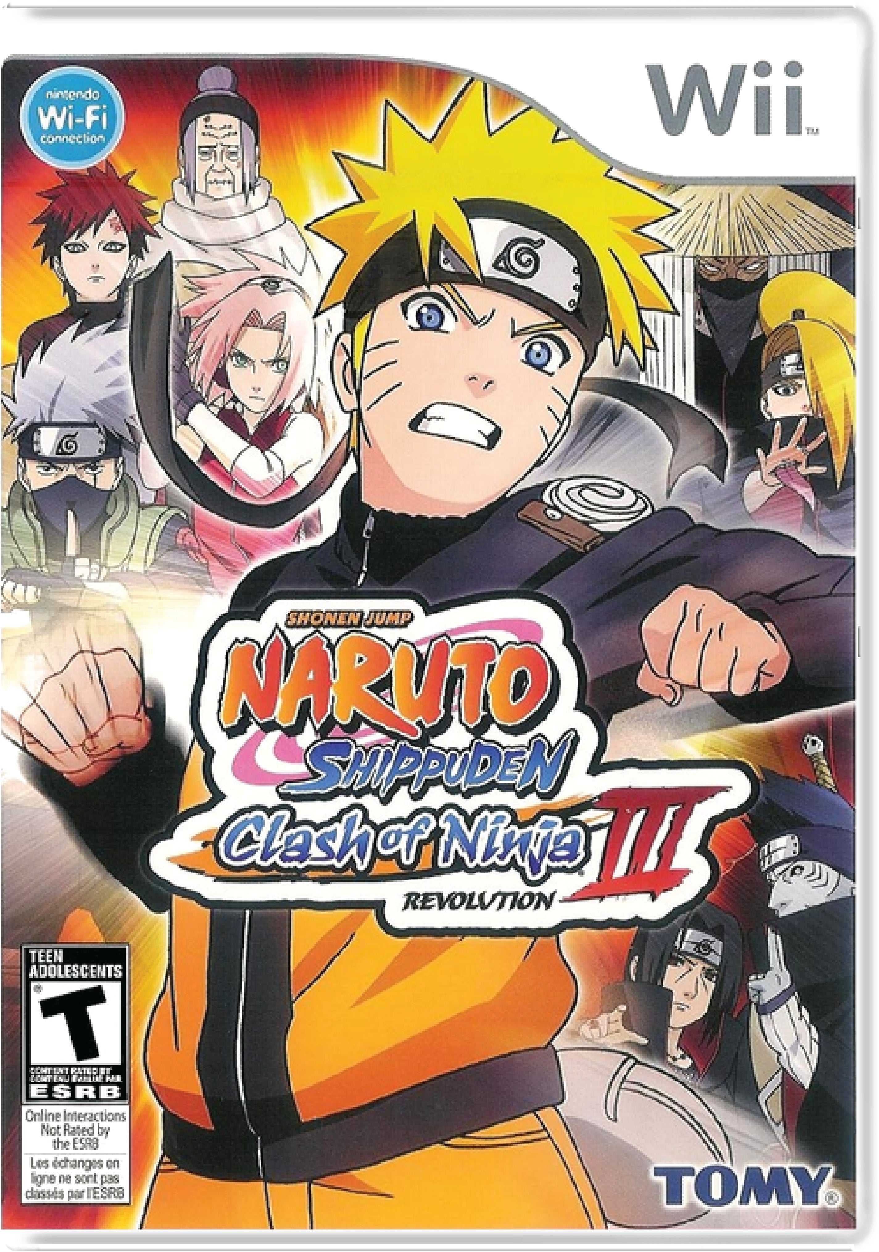 Naruto Shippuden Clash of Ninja Revolution 3 Cover Art