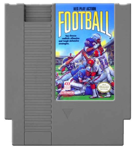 NES Play Action Football Cover Art and Product Photo