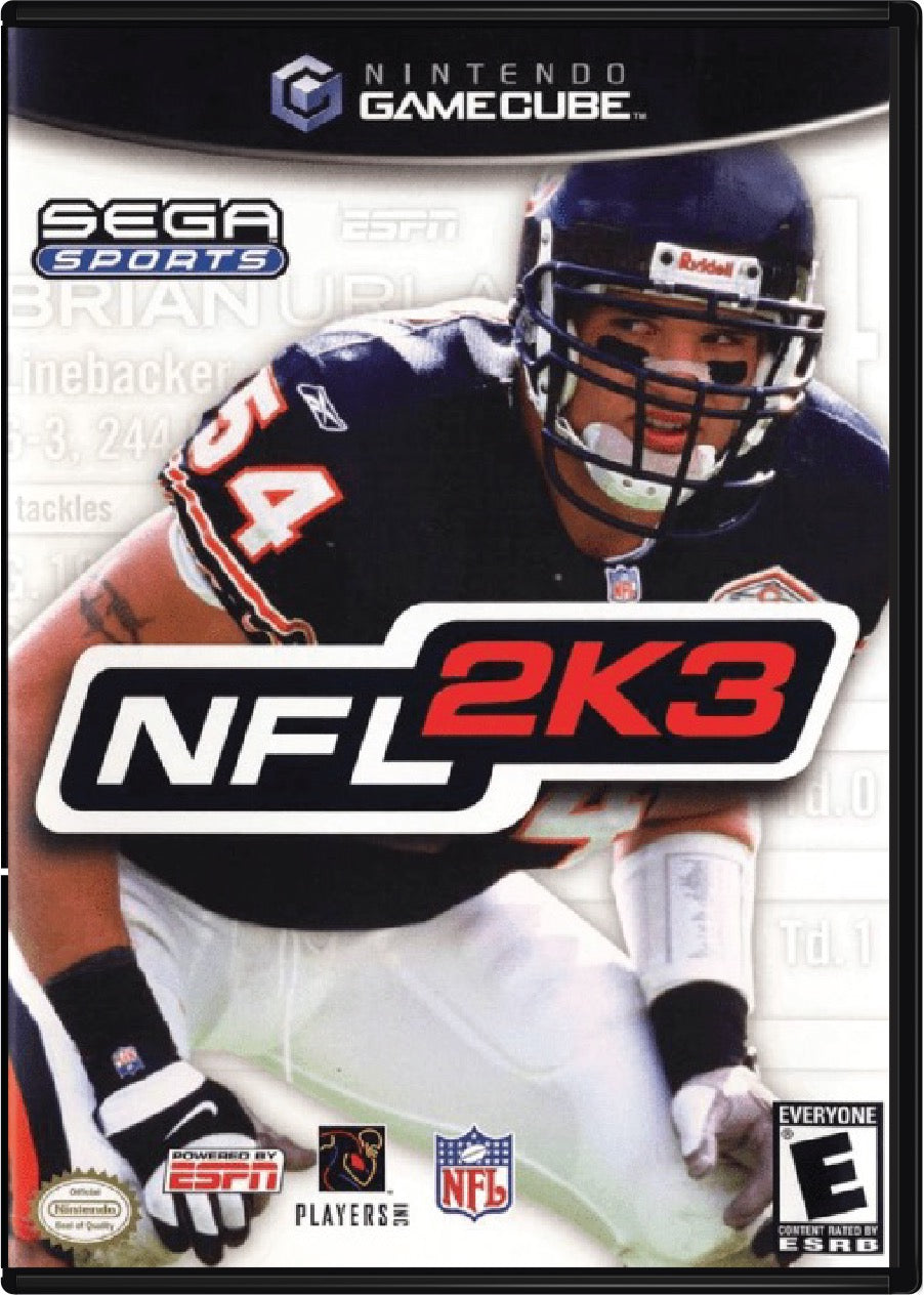 NFL 2K3 Cover Art and Product Photo
