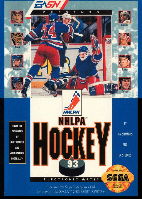 NHLPA Hockey '93 Cover Art
