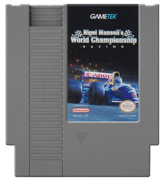 Nigel Mansell's World Championship Racing Cover Art and Product Photo