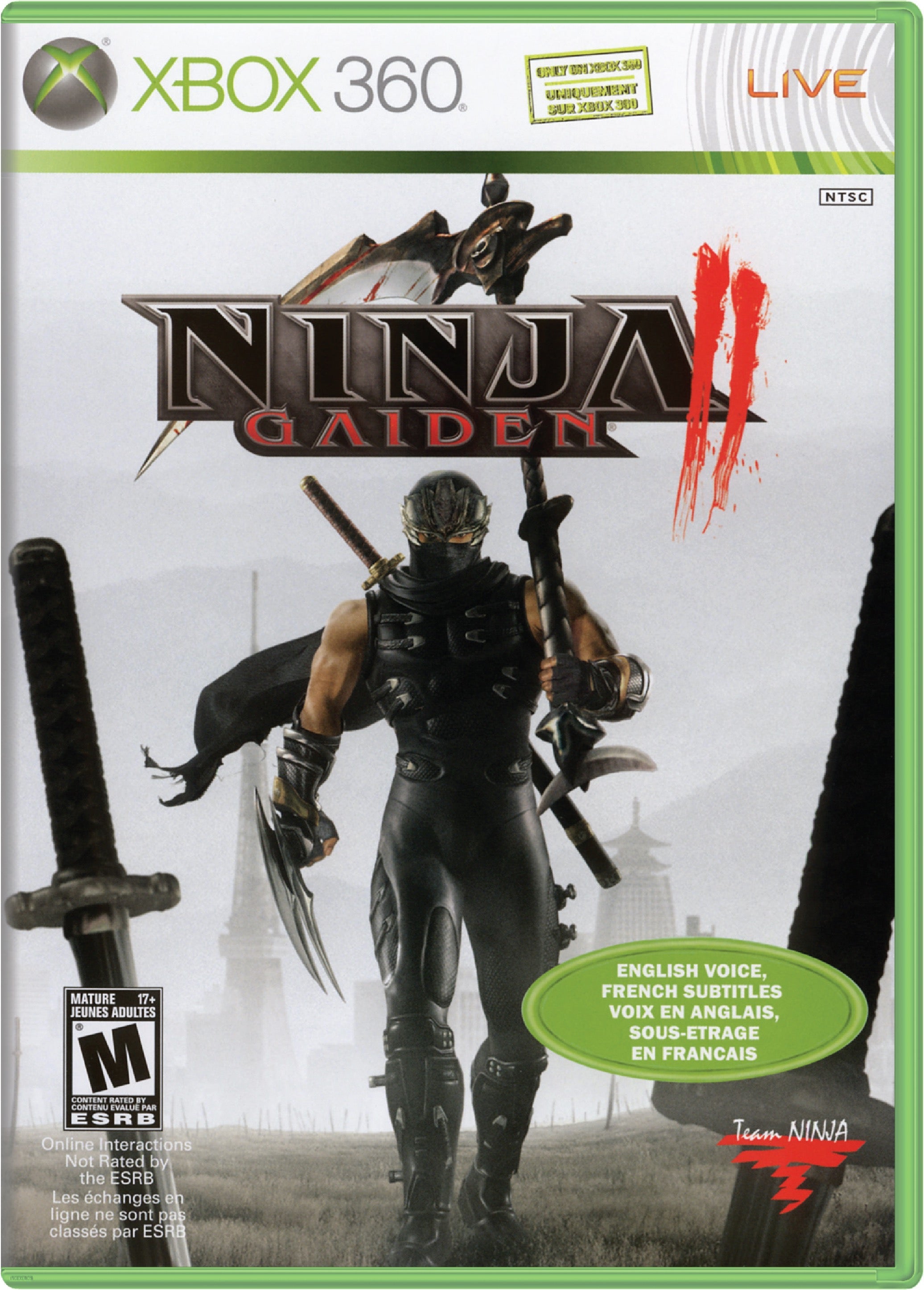 Ninja Gaiden II Cover Art