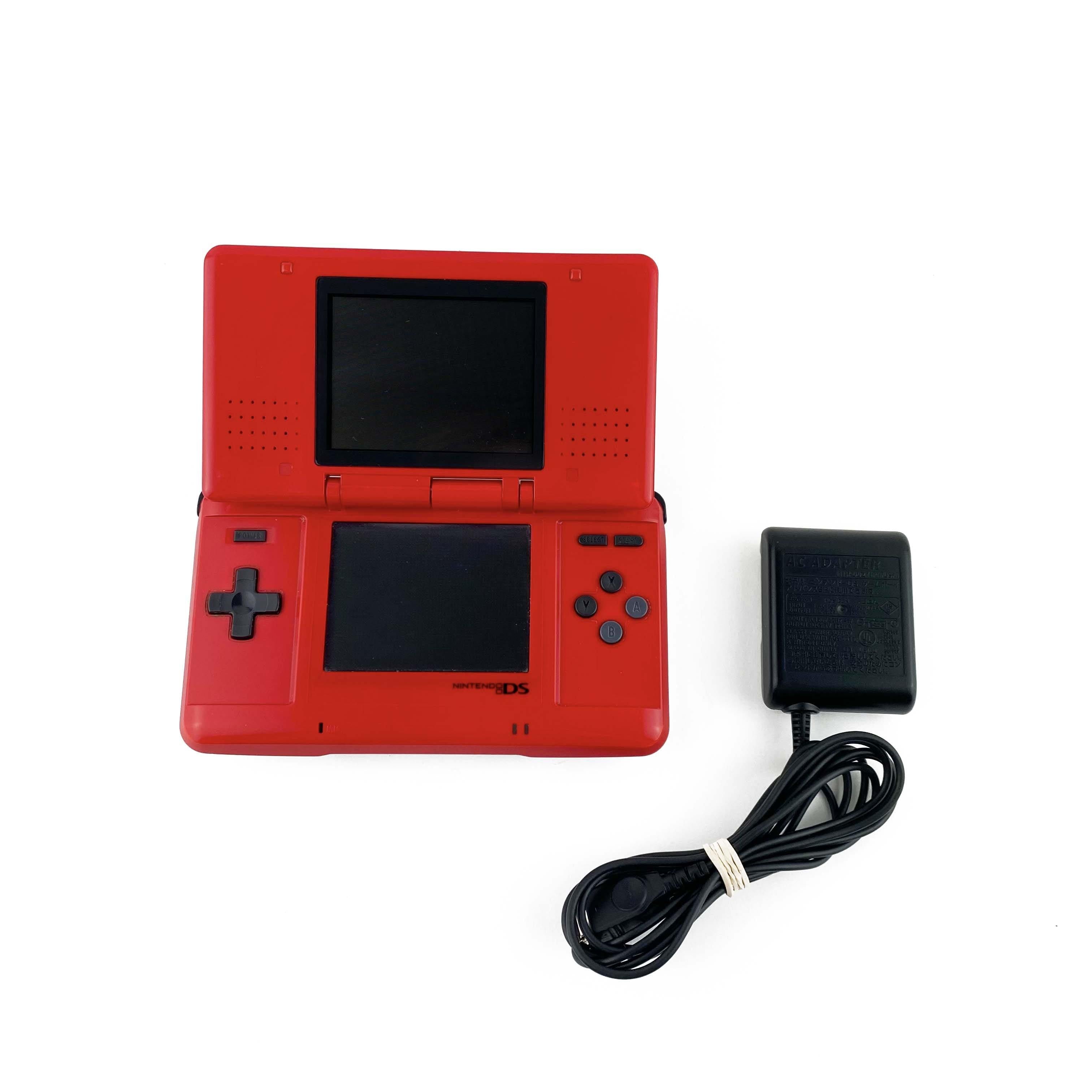 Original Nintendo DS Lava Red Handheld Console (NRT-001)