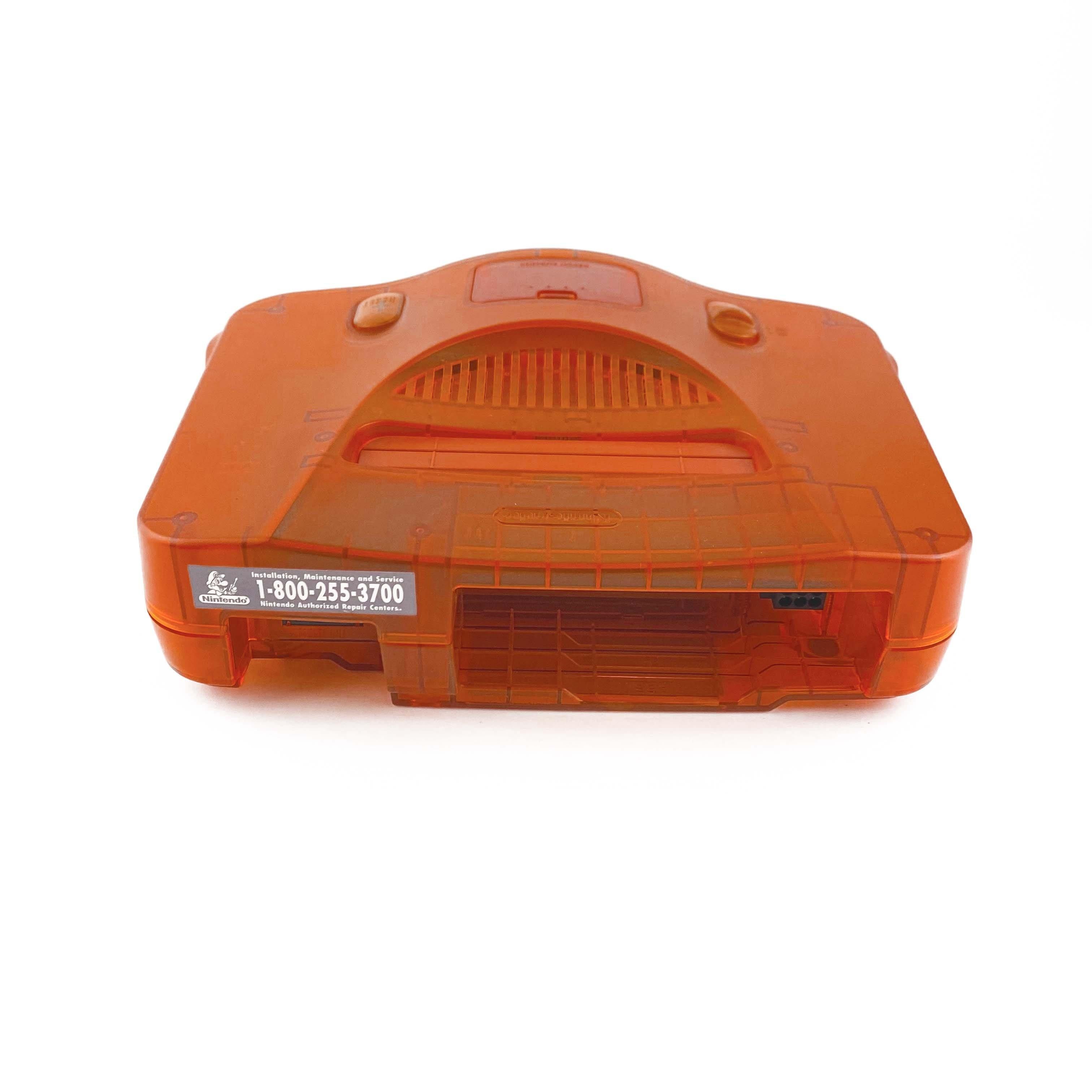 Nintendo N64 Funtastic Fire Orange Console Bundle (NUS-001)