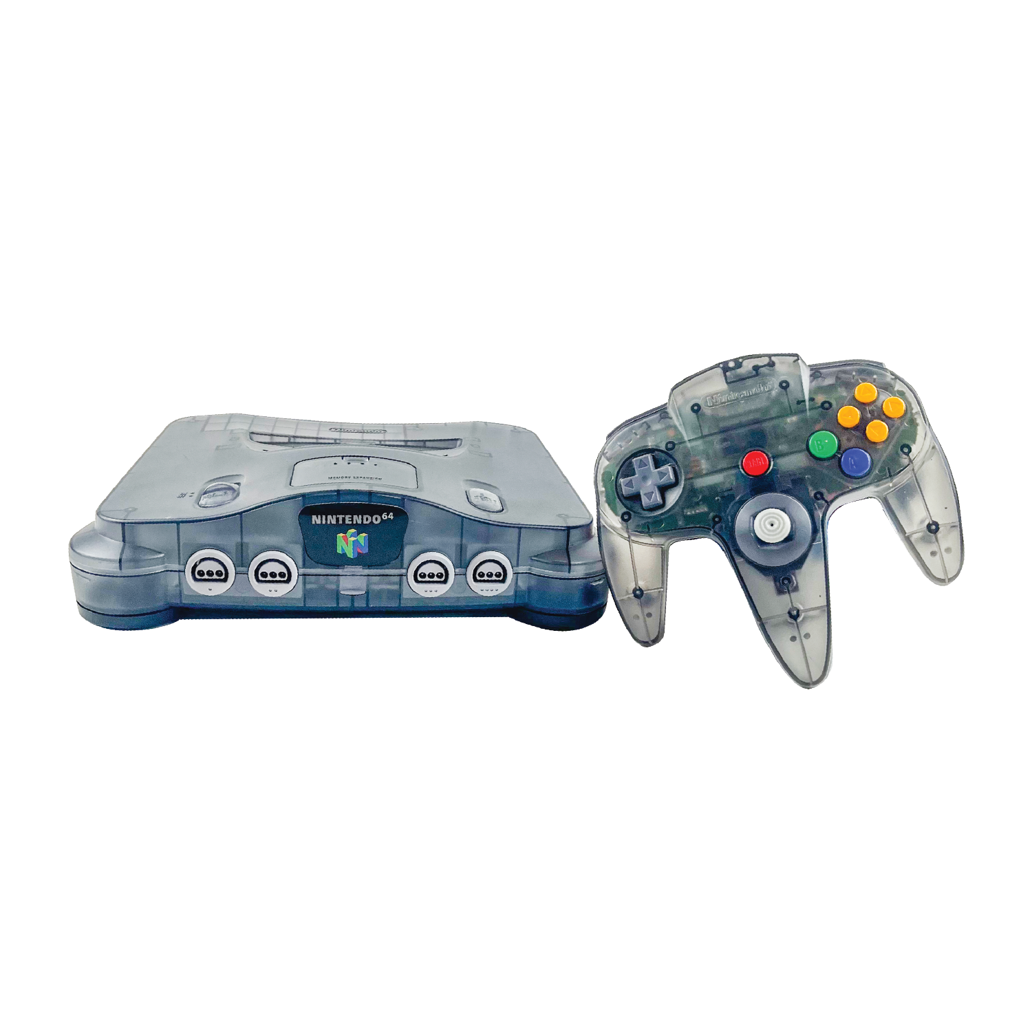 Nintendo N64 Funtastic Smoke Grey Console Bundle (NUS-001)