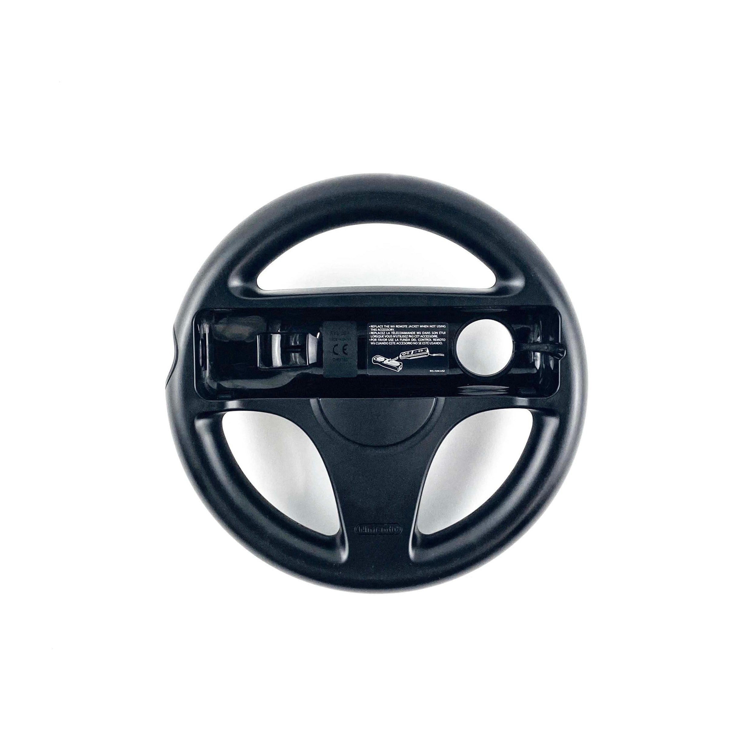 Nintendo Wii Mario Kart Racing Steering Wheel Black (RVL-024)