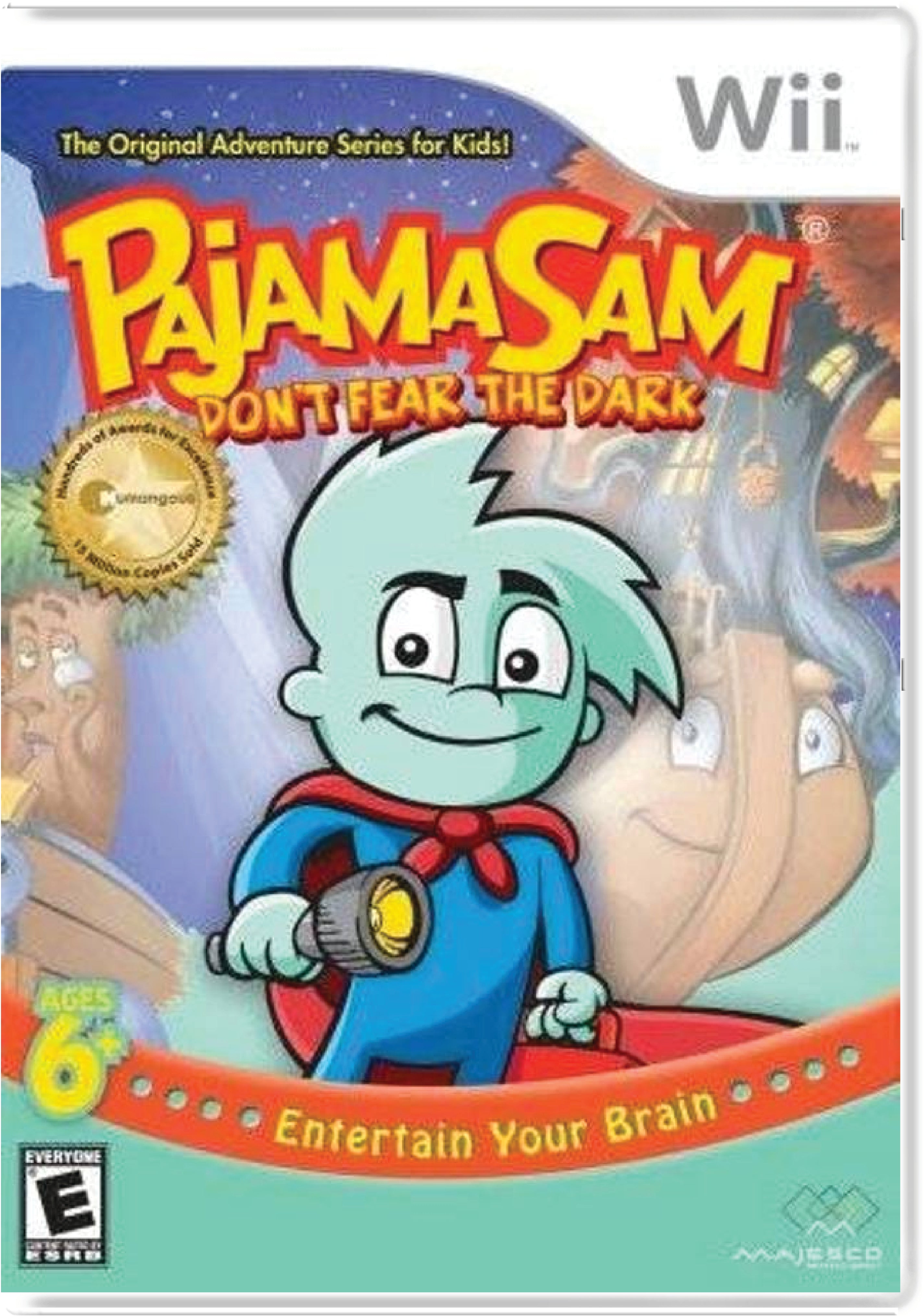 Pajama Sam in Don't Fear the Dark Cover Art