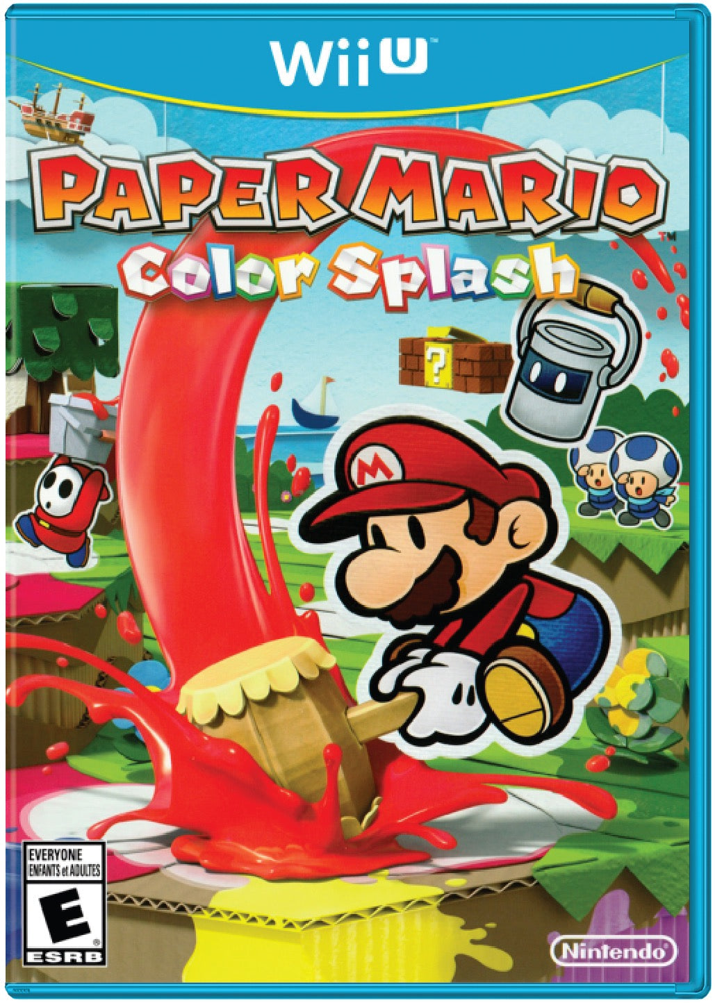Paper Mario Color Splash Cover Art and Product Photo