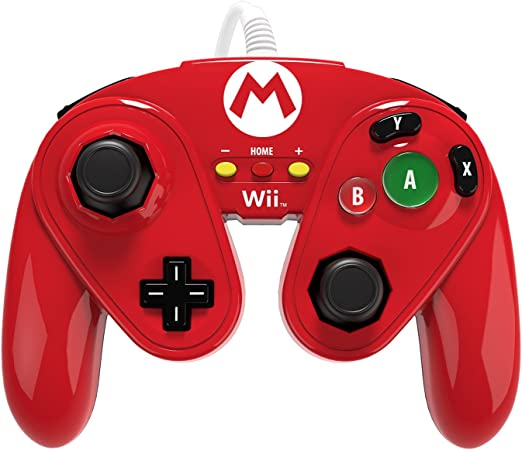 PDP Officially Licensed Mario Wired Fight Pad for Nintendo Wii & Wii U