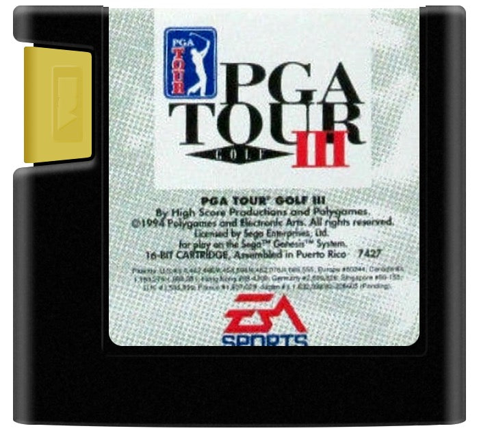 PGA Tour Golf 3 Cartridge