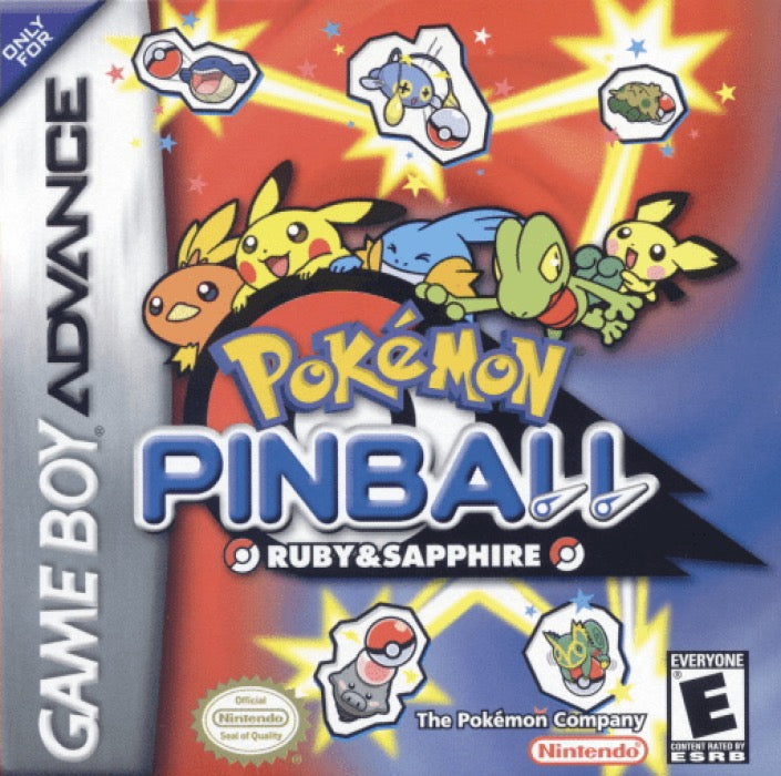 Pokemon Pinball Ruby and Sapphire Cover Art